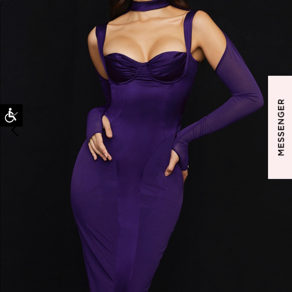 Grape midi dress